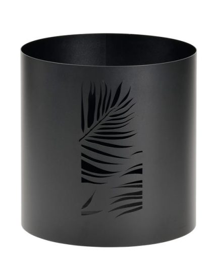 Range-bûches BORNEO noir l.40 x H.41 cm